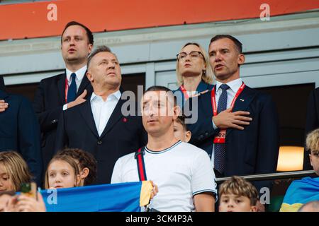 WROCLAW, POLOGNE – 5 SEPTEMBRE 2025 : Football : qualification pour la Coupe du monde de la FIFA 2026 : Ukraine - France. Banque D'Images
