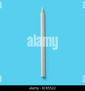 Un simple crayon aiguisé debout, prêt à écrire ou à dessiner. Banque D'Images