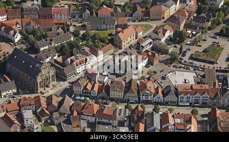 Église de ville de Bueckeburg dans le style architectural de la Renaissance Weser, ville dans le district de Schaumburg en basse-Saxe, Bueckeburg, Westp est Banque D'Images