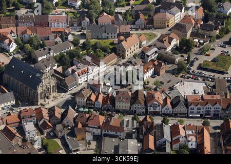 Église de ville de Bueckeburg dans le style architectural de la Renaissance Weser, ville dans le district de Schaumburg en basse-Saxe, Bueckeburg, Westp est Banque D'Images