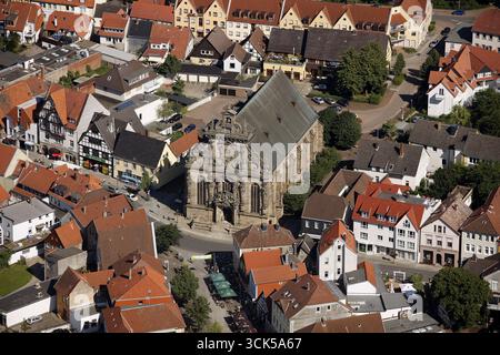 Église de ville de Bueckeburg dans le style architectural de la Renaissance Weser, ville dans le district de Schaumburg en basse-Saxe, Bueckeburg, Westp est Banque D'Images