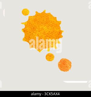 Une illustration stylisée du soleil avec des corps célestes plus petits, mettant l'accent sur la chaleur et la luminosité. Banque D'Images