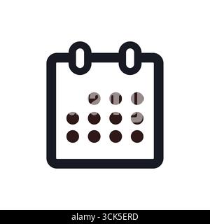 Icône de calendrier Illustration de Vecteur