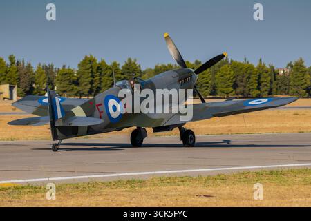 Supermarine Spitfire à AFW 2025 à Tanagra, Grèce Banque D'Images