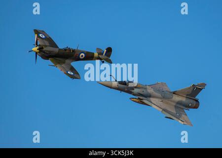 Hellenic Air Force au salon aéronautique AFW 2025 à Tanagra, Grèce Banque D'Images