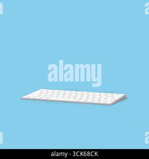 Un clavier élégant et moderne conçu pour une saisie efficace et une productivité accrue. Banque D'Images