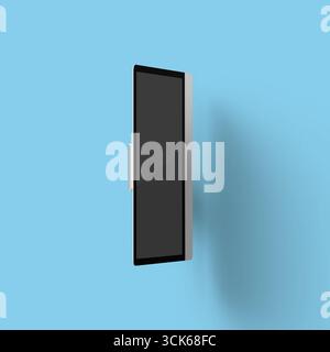Un design élégant et moderne de smartphone affiché dans une orientation verticale, mettant en valeur son esthétique minimaliste. Banque D'Images