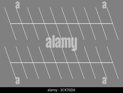 Aires de stationnement vides ou places de parking depuis la vue aérienne. Illustration vectorielle. Illustration de Vecteur