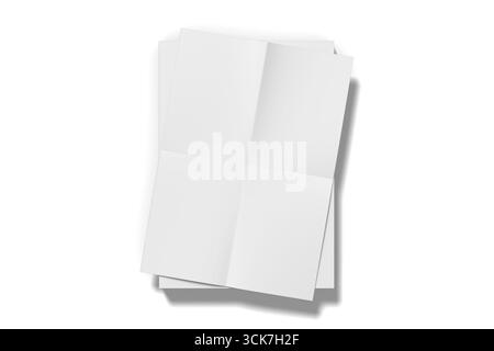 Pile de feuilles de papier vierges disposées soigneusement, prêtes pour l'écriture ou l'impression. Banque D'Images