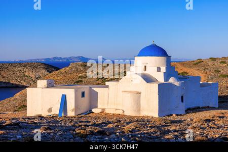 Monastère d'Agios Georgios, Sifnos, Cyclades, Grèce Banque D'Images