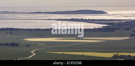 Vue de Putgarten à l'île de Hiddensee, côte de la mer Baltique, Mecklembourg-Poméranie occidentale, Poméranie occidentale, Allemagne, Putgarten, DE, Europe, AE Banque D'Images