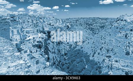 Matera dans la basilique sud de l'Italie Banque D'Images