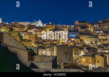Matera dans la basilique sud de l'Italie Banque D'Images