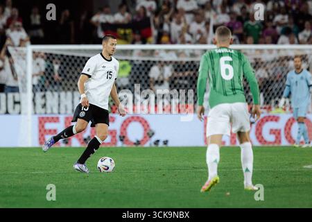 Cologne, Allemagne. 07 septembre 2025. Cologne, Allemagne, 7 septembre 2025 Waldemar Anton (#15 - Allemagne) lors du match des qualifications européennes de l'UEFA opposant l'Allemagne vs Irlande du Nord au Rhein-Energie-Stadion, à Cologne, en Allemagne. (Gabor Baumgarten/SPP) crédit : SPP Sport Press photo. /Alamy Live News Banque D'Images