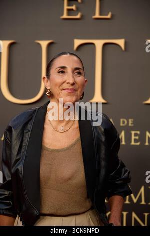 Madrid, Espagne. 15 août 2025. Paz assiste à la première du film El Cautivo réalisé par Alejandro Amenábar au Cine Callao à Madrid, Espagne, le 10 septembre 2025. Le film, avec Julio Peña Fernández, Alessandro Borghi, Miguel Rellán, Fernando Tejero, Luna Berroa, Luis Callejo, José Manuel Poga, Albert Salazar, Juanma Muniagurria, Jorge Asín, Mohamed Said et Walid Charaf, racontent l'histoire de la captivité de Miguel de Cervantes à Alger en 1575. Le film sortira dans les cinémas espagnols le 12 septembre. Crédit : CORDON PRESS/Alamy Live News Banque D'Images