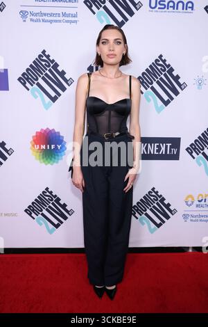 Hollywood, Californie, États-Unis. 10 septembre 2025. L'artiste musicale Nya assiste au 4e Promise2Live Global Livestream Show à l'Avalon Hollywood à Hollywood, en Californie. Crédit : Sheri Determan/Alamy Live News Banque D'Images