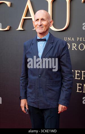 Modesto assiste à la première de 'El Cautivo' au Cinéma Callao le 10 septembre 2025 à Madrid, Espagne. (Crédit : Miguel Escavias/Alfa images/Alamy Live News) Banque D'Images