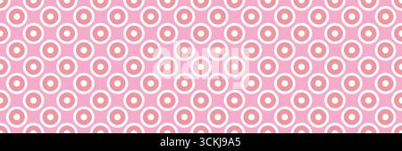 Fond de modèle sans couture de cercles concentriques roses Illustration de Vecteur