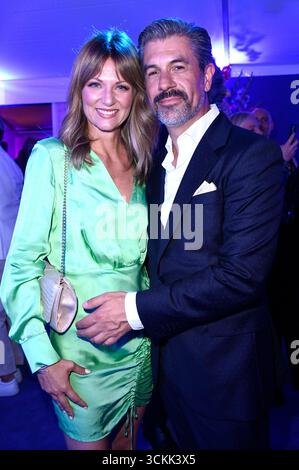 Ella Endlich mit Freund Marius Darschin BEI der Bertelsmann Party 2025 in der Bertelsmann Repräsentanz Unter den Linden. Berlin, 11.09.2025 *** Ella Endlich avec son petit ami Marius Darschin à la fête Bertelsmann 2025 au bureau de représentation Bertelsmann Unter den Linden Berlin, 11 09 2025 Foto :Xn.xKubelkax/xFuturexImagex bertelsmann 5929 Banque D'Images