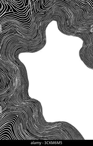 Design texturé abstrait avec des lignes décoratives superposées pour des arrière-plans artistiques et des projets créatifs. Illustration de Vecteur