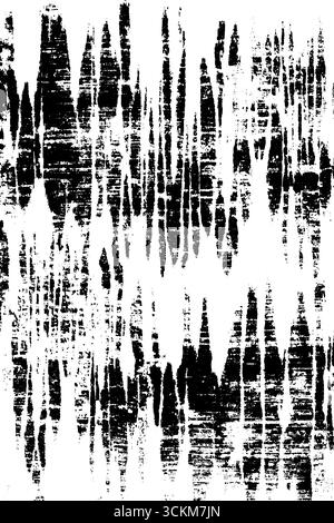 Motif de forme d'onde noir et blanc déformé pour la conception audio et les projets créatifs. Illustration de Vecteur