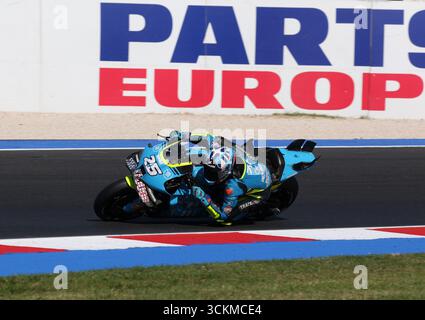 Misano, Italien. 12 septembre 2025. 12 septembre 2025, Misano World circuit Marco Simoncelli, Misano, MotoGP Red Bull Grand Prix de Saint-Marin et de la Riviera de Rimini, sur la photo Raul Fernandez d'Espagne, Trackhouse Racing Credit : dpa/Alamy Live News Banque D'Images