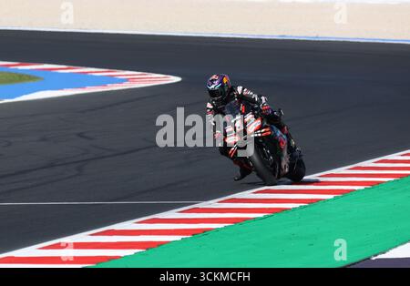 Misano, Italien. 12 septembre 2025. 12 septembre 2025, Misano World circuit Marco Simoncelli, Misano, MotoGP Red Bull Grand Prix de Saint-Marin et de la Riviera de Rimini, sur la photo Jorge Martin d'Espagne, Aprilia Racing Credit : dpa/Alamy Live News Banque D'Images