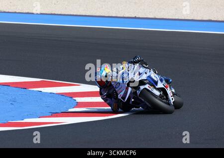 Misano, Italien. 12 septembre 2025. 12 septembre 2025, Misano World circuit Marco Simoncelli, Misano, MotoGP Red Bull Grand Prix de Saint-Marin et de la Riviera de Rimini, sur la photo Alex Marquez d'Espagne, Gresini Racing MotoGP/dpa/Alamy Live News Banque D'Images