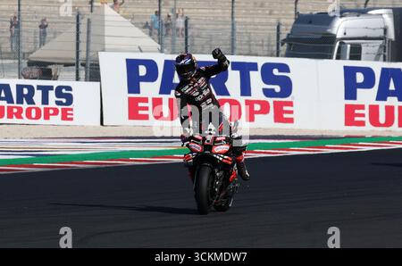 Misano, Italien. 12 septembre 2025. 12 septembre 2025, Misano World circuit Marco Simoncelli, Misano, MotoGP Red Bull Grand Prix de Saint-Marin et de la Riviera de Rimini, sur la photo Jorge Martin d'Espagne, Aprilia Racing Credit : dpa/Alamy Live News Banque D'Images