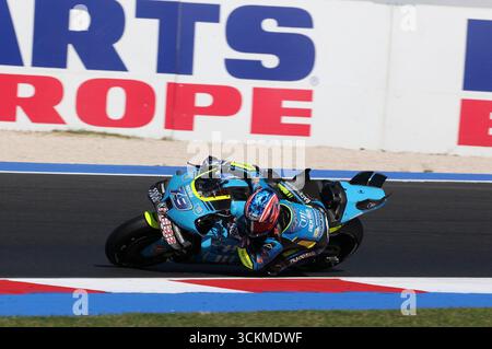 Misano, Italien. 12 septembre 2025. 12 septembre 2025, Misano World circuit Marco Simoncelli, Misano, MotoGP Red Bull Grand Prix de Saint-Marin et de la Riviera de Rimini, sur la photo ai Ogura du Japon, Trackhouse Racing Credit : dpa/Alamy Live News Banque D'Images