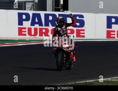 Misano, Italien. 12 septembre 2025. 12 septembre 2025, Misano World circuit Marco Simoncelli, Misano, MotoGP Red Bull Grand Prix de Saint-Marin et de la Riviera de Rimini, en photo Marco Bezzecchi d'Italie, Aprilia Racing Credit : dpa/Alamy Live News Banque D'Images