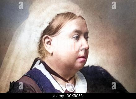 REINE VICTORIA (1819-1901) monarque britannique vers 1882 Banque D'Images