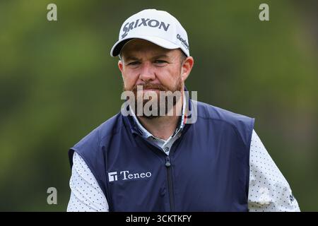 Wentworth Club, Londres, Royaume-Uni. 13 septembre 2025. BMW PGA Championship Round 3 ; Shane Lowry d'Irlande au 7e trou crédit : action plus Sports/Alamy Live News Banque D'Images