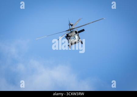 Armée de l'air suédoise - Sikorsky UH-60 Black Hawk, aéroporté au Royal International Air Tattoo le 18 juillet 2025. Banque D'Images
