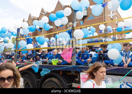 Wickford, Essex, Grande-Bretagne. 13 septembre 2025. Défilé du carnaval de Wickford Town 2025. Helen Cowles / Alamy Live News. Banque D'Images