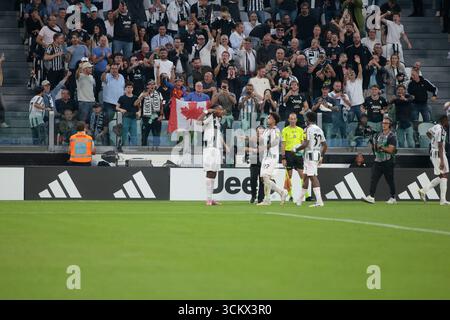 Turin, Italie. 13 septembre 2025. Lors de la saison 2025-2026, match de football entre la Juventus FC et le FC Inter, le 13 septembre 2025 au stade Allianz, Turin, Italie. Crédit : Nderim Kaceli/Alamy Live News Banque D'Images