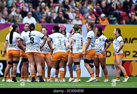 Bristol, Royaume-Uni. 13 septembre 2025. Coupe du monde de rugby pour femme. Canada V Australie. Stade Ashton Gate. Bristol. Le caucus australien lors du match de rugby Canada V Australia Womens World Cup Quarter final 2. Crédit : Sport in Pictures/Alamy Live News Banque D'Images