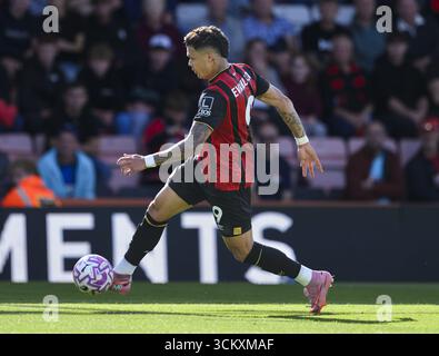 Bournemouth, Royaume-Uni. 13 septembre 2025. Bournemouth, Angleterre, 13 septembre 2025 : Evanilson de Bournemouth lors du match de premier League entre Bournemouth et Brighton au Vitality Stadium de Bournemouth, en Angleterre. Crédit : SPP Sport Press photo. /Alamy Live News Banque D'Images