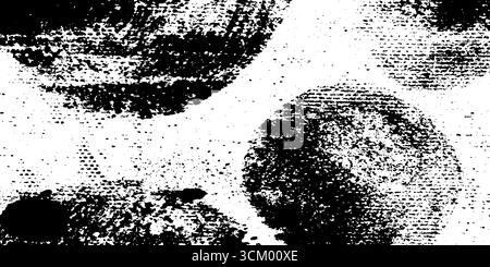 Texture tramée gracieuse sans couture avec motifs circulaires superposés pour un design urbain. Illustration de Vecteur