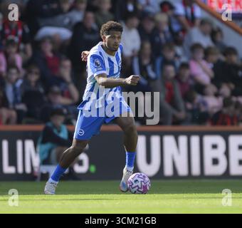 Bournemouth, Royaume-Uni. 13 septembre 2025. Bournemouth, Angleterre, 13 septembre 2025 : Georginio Rutter de Brighton & Hove Albion lors du match de premier League entre Bournemouth et Brighton au Vitality Stadium de Bournemouth, en Angleterre. Crédit : SPP Sport Press photo. /Alamy Live News Banque D'Images