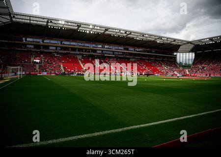 MAINZ, ALLEMAGNE - 13 SEPTEMBRE 2025 : - le match de la Bundesliga 1. FSV Mainz 05 vs RB Leipzig à Mewa Arena. Banque D'Images