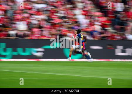 MAINZ, ALLEMAGNE - 13 SEPTEMBRE 2025 : - le match de la Bundesliga 1. FSV Mainz 05 vs RB Leipzig à Mewa Arena. Banque D'Images