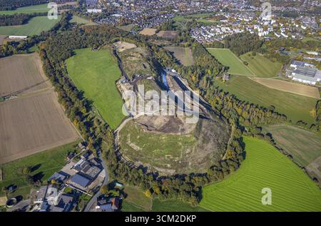 Photo aérienne, décharge Eyller Berg, Gestfeld, Kamp-Lintfort, région de la Ruhr, Rhénanie-du-Nord-Westphalie, Allemagne, DE, décharge, Europe, Eyller-Berg-Strasse, AE Banque D'Images