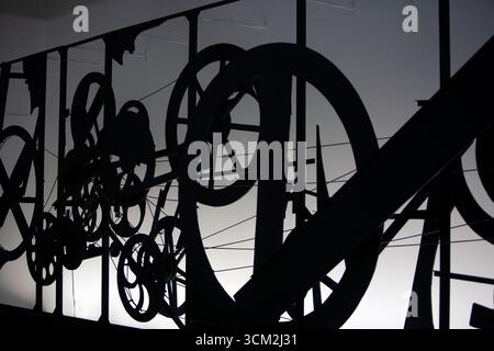 Expositions de l'exposition Jean Tinguely au Stedelijk Museum Amsterdam, 2016 Banque D'Images