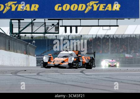 Towcester, Royaume-Uni. 14 septembre 2025. VAINQUEUR-- [18]/IDEC SPORT/ORECA 07 - Gibson/Jamie CHADWICK (GBR)/Mathys JAUBERT (FRA)/Daniel JUNCADELLA (ESP) action le dimanche 14 septembre 2025 lors de la European le Mans Series, Goodyear 4 heures de Silverstone 2025 sur le circuit de Silverstone, Royaume-Uni. (Crédit : Rob Gray/Alamy Live News Banque D'Images