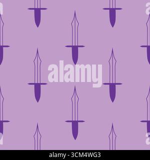 Silhouettes Magic symboles Seamless pattern, avec des éléments magiques tels que serpent, oeil, cartes de tarot, main, crâne, potion, lune, papillon, champignons, st Illustration de Vecteur