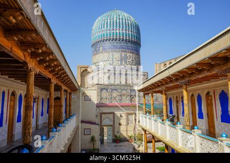 Mosquée Bibi Khanym à Samarcande, Ouzbékistan Banque D'Images