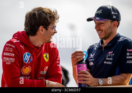 Zandvoort, pays-Bas, 31 août 2025, Charles Leclerc, de Monaco, concourt pour Ferrari. La journée du Grand Prix des pays-Bas 2025, qui a lieu à Zandvoort, aux pays-Bas. Crédit : Michael Potts/Alamy Live News Banque D'Images