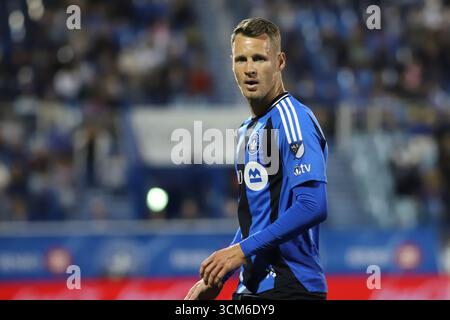 Montréal, Ciudad de Mexico, Canada. 13 septembre 2025. Fabian Herbers #21 de CF Montréal impact regarde lors du match de la Ligue majeure de soccer entre CF Montréal impact et Louis City SC au stade Saputo. Le 13 septembre 2025 à Montréal, Canada. (Crédit image : © Horacio Zamora Rios/eyepix via ZUMA Press Wire) USAGE ÉDITORIAL SEULEMENT ! Non destiné à UN USAGE commercial ! Banque D'Images