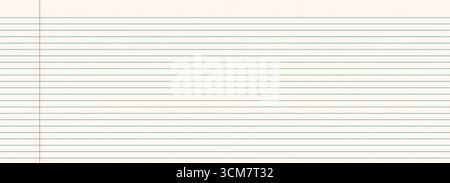 Papier texturé horizontal doublé. Feuille de travail blanche avec rayures. Page vide vierge du classeur. Toile de fond de grille à lignes larges. Couverture de bloc-notes d'école de vecteur illust Illustration de Vecteur